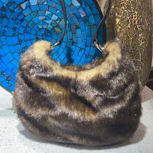Faux fur purse